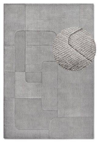 Wollteppich - Charlotte - Grau Wollteppich - Charlotte - Grau