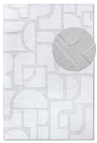 Wollteppich - Alexis - Creme Wollteppich - Alexis - Creme