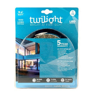 TWILIGHT Ledstrip 5m IP65 3,6W/m 300lm/m 6000K 5413823500384