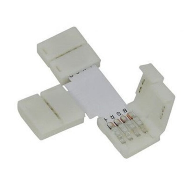 MW LIGHTING CLICK-10T-RGB 3-zijdige connector t.b.v. 10mm RGB LED strip zonder draad