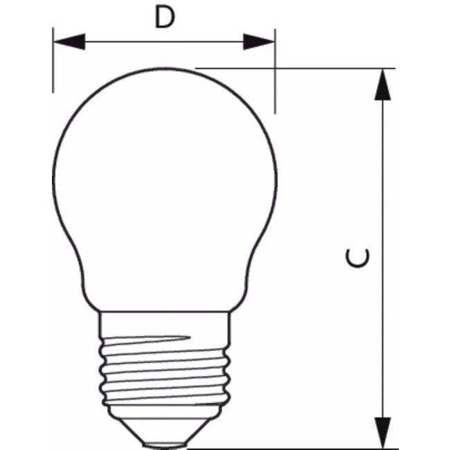 PHILIPS MASTER LEDLuster DT 5.9-60W E27 927 P45 CL G 44965700