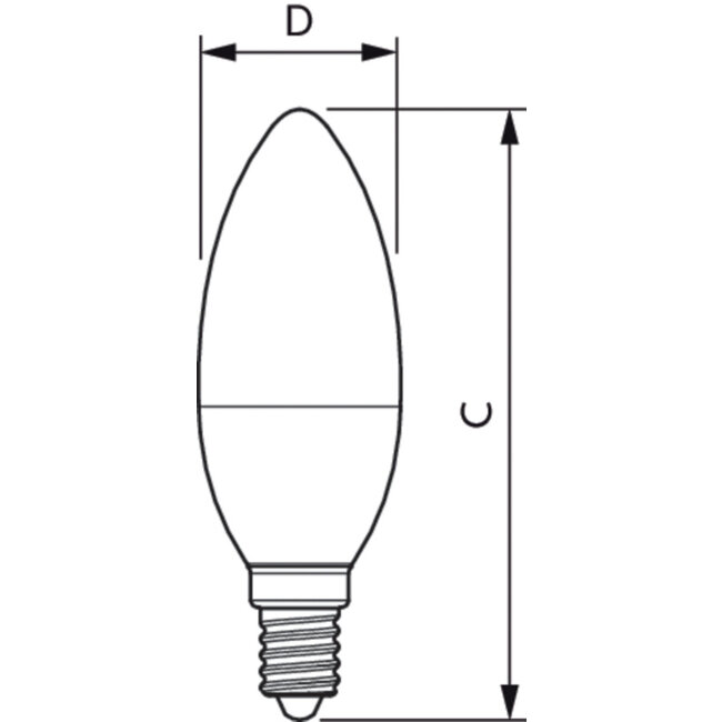 PHILIPS MASTER LEDCandle DT 5.9-60W E14 927 B35 CL G 44957200