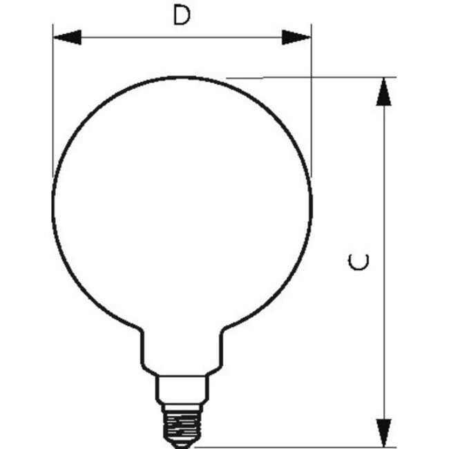 PHILIPS LED classic-giant 7-40W E27 G200 GOLD DIM 31378100