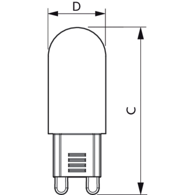 PHILIPS CorePro LEDcapsule ND 4.8-60W G9 827 65780200