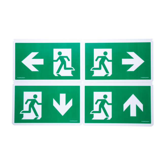 THORGEON Noodverlichting LED 3H 3W 6000K 30m IP40 IK05 zwart 4751029894960