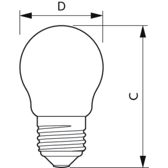 PHILIPS MASTER VLE LEDLuster D 3.4-40W P45 E27 927 CL G 35551400