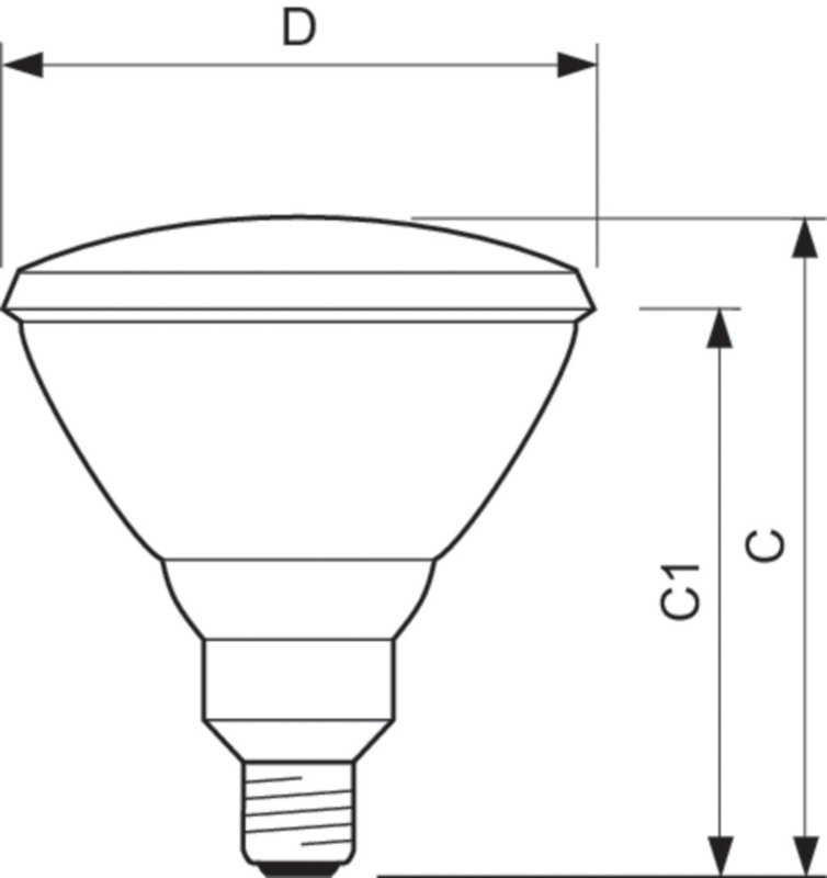 Bombilla Infrarroja Philips PAR38 175W E27 - Luz Blanca, Terapia De Calor, 220-240V