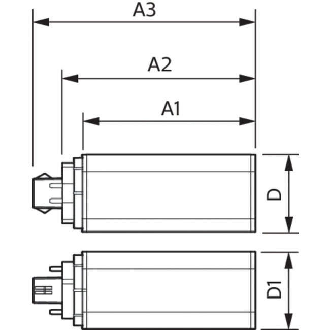 PHILIPS CorePro LED PLT HF 6.5W 830 4P GX24q-2 48776500
