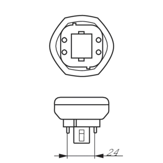 PHILIPS CorePro LED PLT HF 6.5W 830 4P GX24q-2 48776500