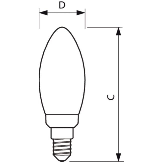 PHILIPS CorePro LEDCandle ND 6.5-60W B35 E14 827 FR G 34750200