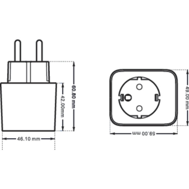WiZ Wi-Fi IP20 Slimme stekker 230V 10A 2300W 8718699789329