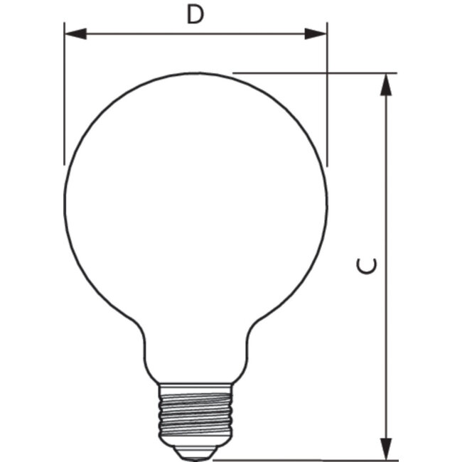 PHILIPS MASTER VLE LEDBulb DT 5.9-60W E27 927 G93 CL G 32485500