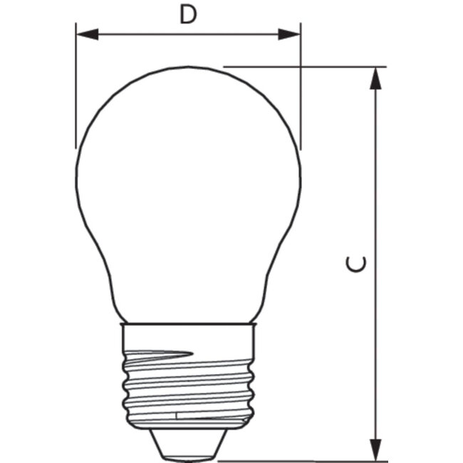 PHILIPS CorePro LEDLuster ND 6.5-60W P45 E27 827 CL G 34766300