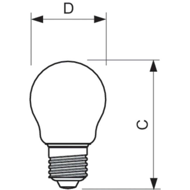 PHILIPS CorePro LEDLuster ND 2-25W P45 E27 827 CL G 34776200