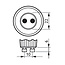 STRÜHM IP54 Wandarmatuur Forest S/D 1xGU10 LED 230V Zwart 590147733603