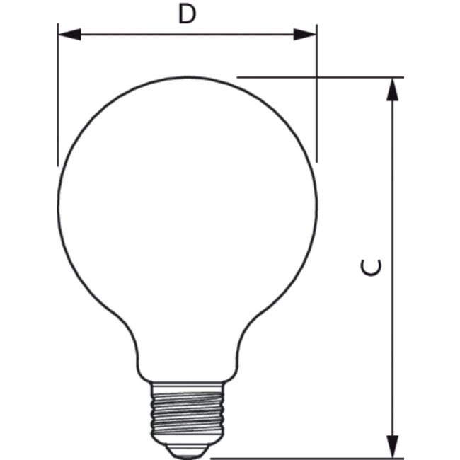 PHILIPS CLA LEDBulb DT 7-60W E27 CRI90 G93 CL 77050100