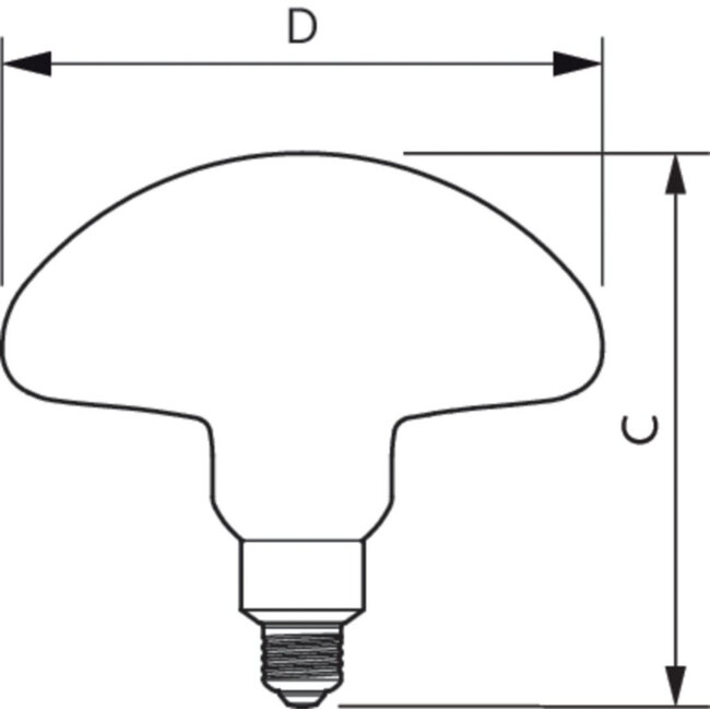 PHILIPS LEDClassic 5-30W Mushroom E27 2000K GOLD D 59351300