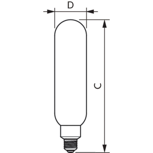 PHILIPS LED classic-giant 7-40W E27 T65 GOLD DIM 31380400