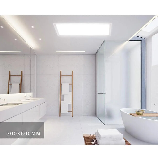 TSONG Sidelit LED paneel 300x600mm 24W 3000K IP41 wit 85Lm/W