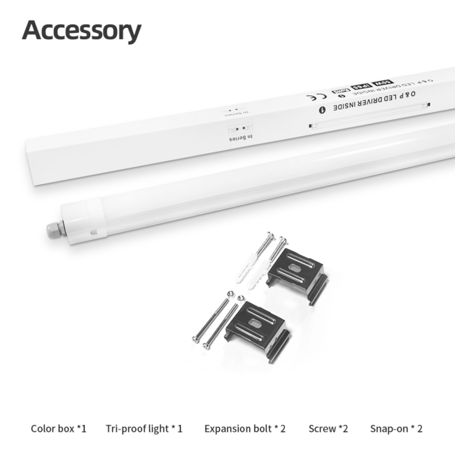 TSONG LED Tri-P Injection IP65 18W 600mm 150 lm/W (doorvoerbedrading)