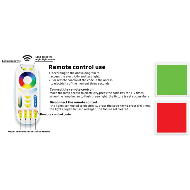 TSONG Sidelit LED paneel 300x300mm 18W RGBWW IP20 wit 85Lm/W