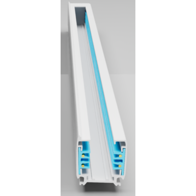 TSONG 1.5mtr spanningsfaserail 3-fase 4-draads IP20 WIT