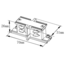 TSONG I-vorm MINI koppelstuk t.b.v. spanningsrail 3-fase 4-draads