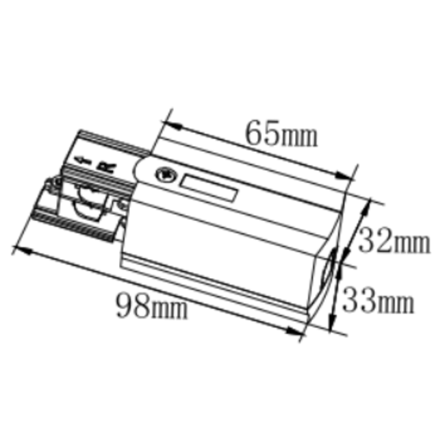 TSONG Power Supply t.b.v. spanningsrail 3-fase 4-draads