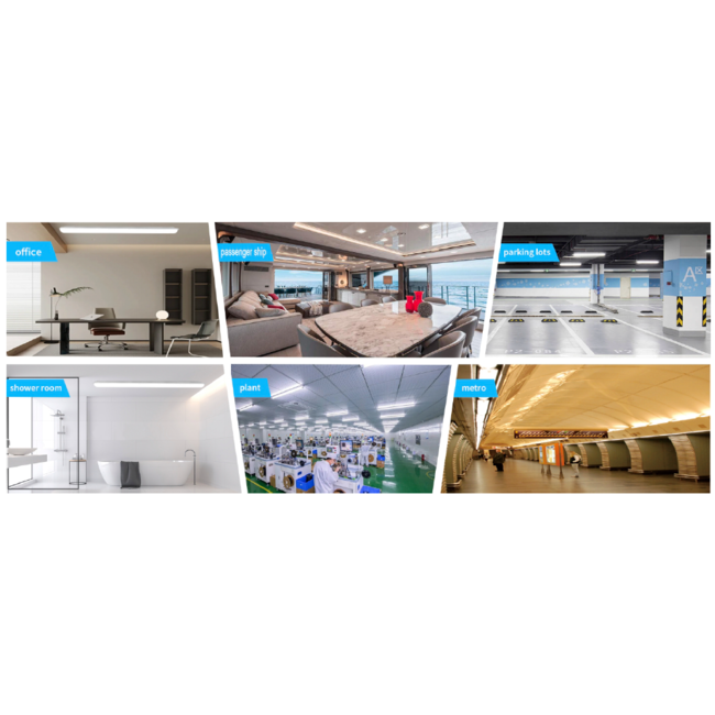 TSONG G5 LED TRI-PROOF IP65 1200mm 36W 190lm/W + MDB (doorvoerbedrading)