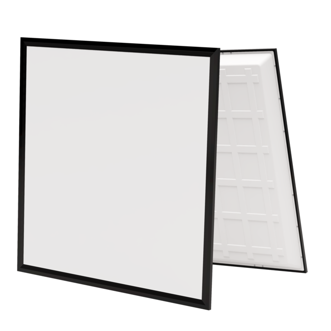 TSONG Backlit LEDpaneel 600x600mm 36W 3CCT CS IP41 zwart 140Lm/W