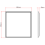 TSONG Backlit LEDpaneel 600x600mm 28W 4000K IP41 wit 150Lm/W SENSOR