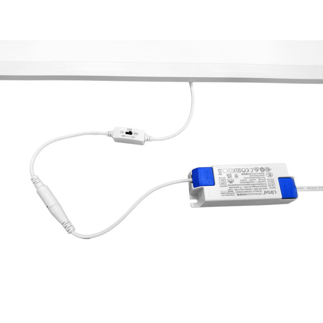 TSONG Backlit LEDpaneel 30x1200mm 36W 3CCT CS IP41 wit 105Lm/W