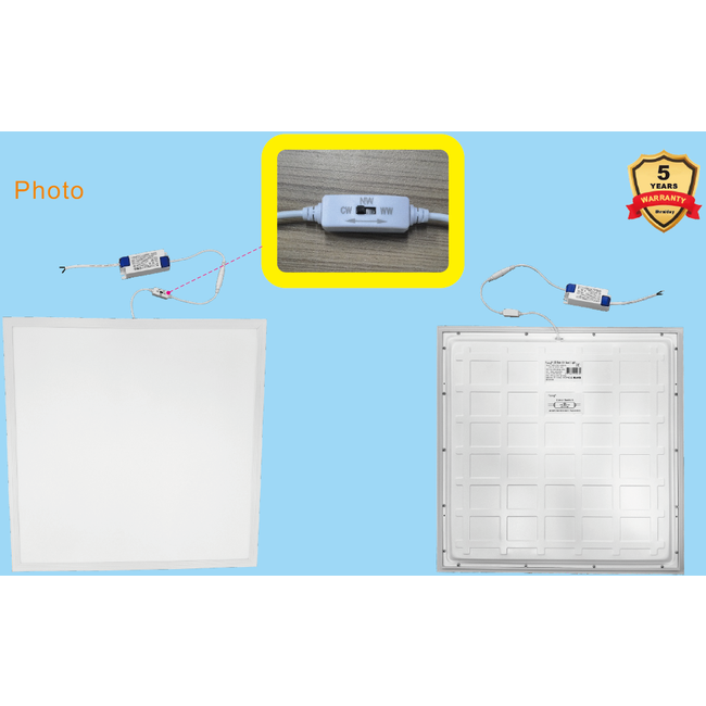 TSONG Backlit LEDpaneel 620x620mm 40W 3CCT CS IP41 wit 105Lm/W