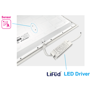TSONG Backlit LEDpaneel 300x1200mm 28W 4000K IP41 wit 150Lm/W SENSOR