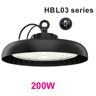TSONG HBL03 LED UFO Highbay 200W 4000K IP65 DIM 1-10V PH DTC 210Lm/W