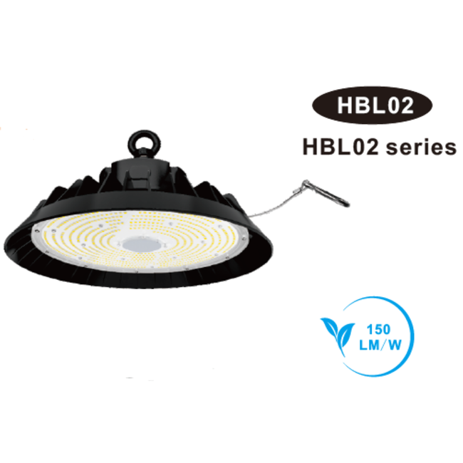 TSONG HBL02 LED UFO Highbay 150W 6000K IP65 DIM 1-10V PH DTC 150Lm/W