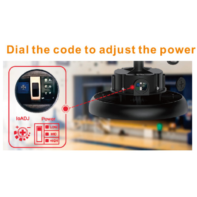 TSONG HBL02 LED UFO Highbay 200W 6000K IP65 DIM 1-10V PH DTC 150Lm/W