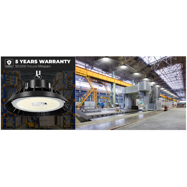 TSONG HBL02 LED UFO Highbay 240W 6000K IP65 DIM 1-10V PH DTC 150Lm/W