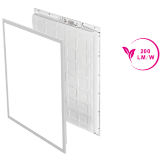 TSONG Backlit LED paneel 620x620mm 25W 4000K IP41 wit 200Lm/W