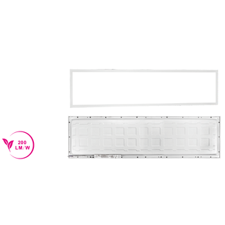 TSONG Backlit LED paneel 300x1200mm 25W 6000K IP41 wit 200Lm/W UGR<19