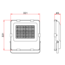TSONG IP66 LED Floodlight 150W 3000K BL PH Xitanium driver 140Lm/W
