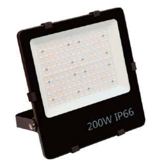 TSONG IP66 LED Floodlight 200W 4000K zwart 150Lm/W 30.000 Lumen