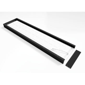 TSONG Opbouw frame ZWART t.b.v. Backlit LED paneel 300x1200mm/H=68.3m TSONG Opbouw frame ZWART t.b.v. Backlit LED paneel 300x1200mm/H=68.3m