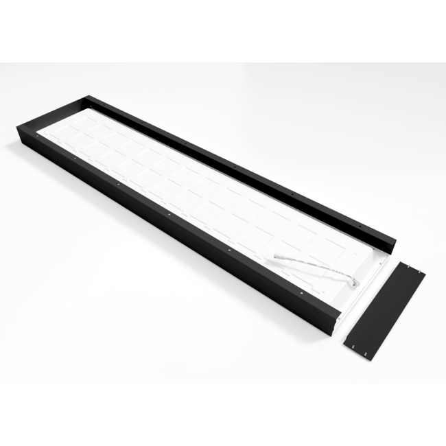 TSONG Opbouw frame ZWART t.b.v. Backlit LED paneel 300x1200mm/H=68.3m