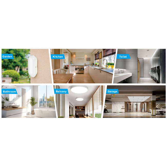 TSONG LED IP66 Bulkhead 15W 4000K (DOB) 1650Lumen L212*B113*H65mm