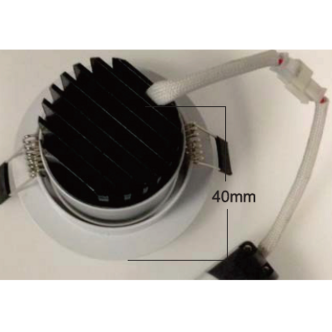 TSONG Inbouw LEDspot 3W WIT 30° Ф85*H40mm Zaagmaat: 70mm 210-240Lm