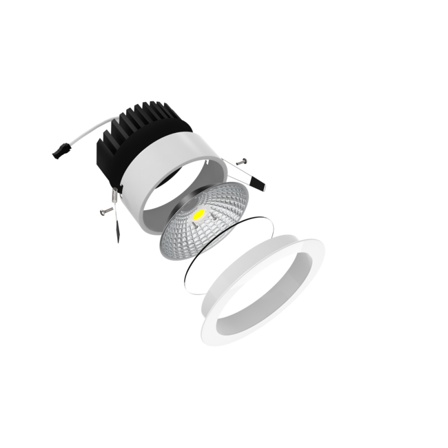 TSONG Inbouw COB LEDspot 5W 2700K WIT 60° Ф85*H54mm Z-70mm 450Lm DIM