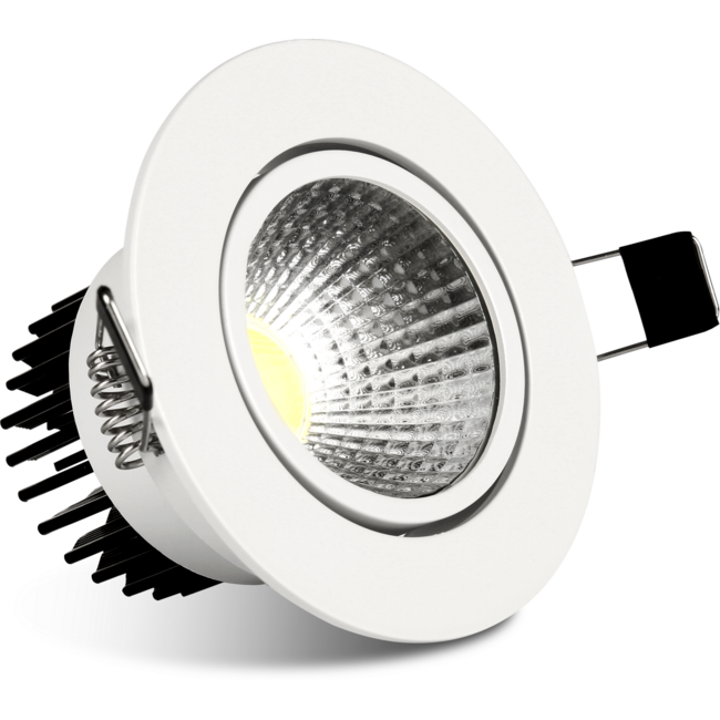 TSONG Inbouw COB LEDspot 7W WIT 60° Ф110*H60mm Zaagmaat: 90mm 490-560Lm