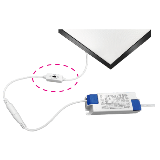 TSONG Backlit LEDpaneel 300x1200mm 36W 3CCT CS IP41 BL 140Lm/W UGR<19