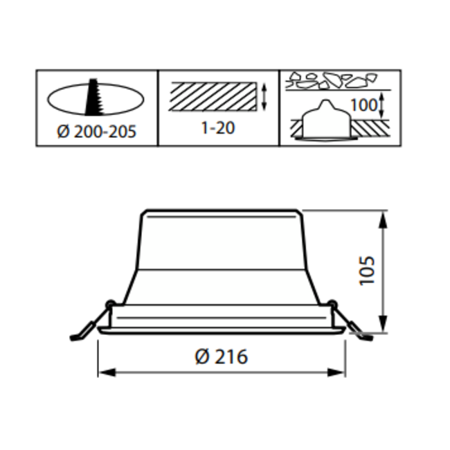 PHILIPS DN142B G5 20S/840 PSU-E WR 8720169502932